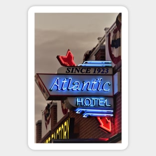 Atlantic Hotel Sign Sticker